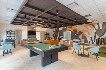 Billiards at 15 bank apartments in white plains, ny 10606